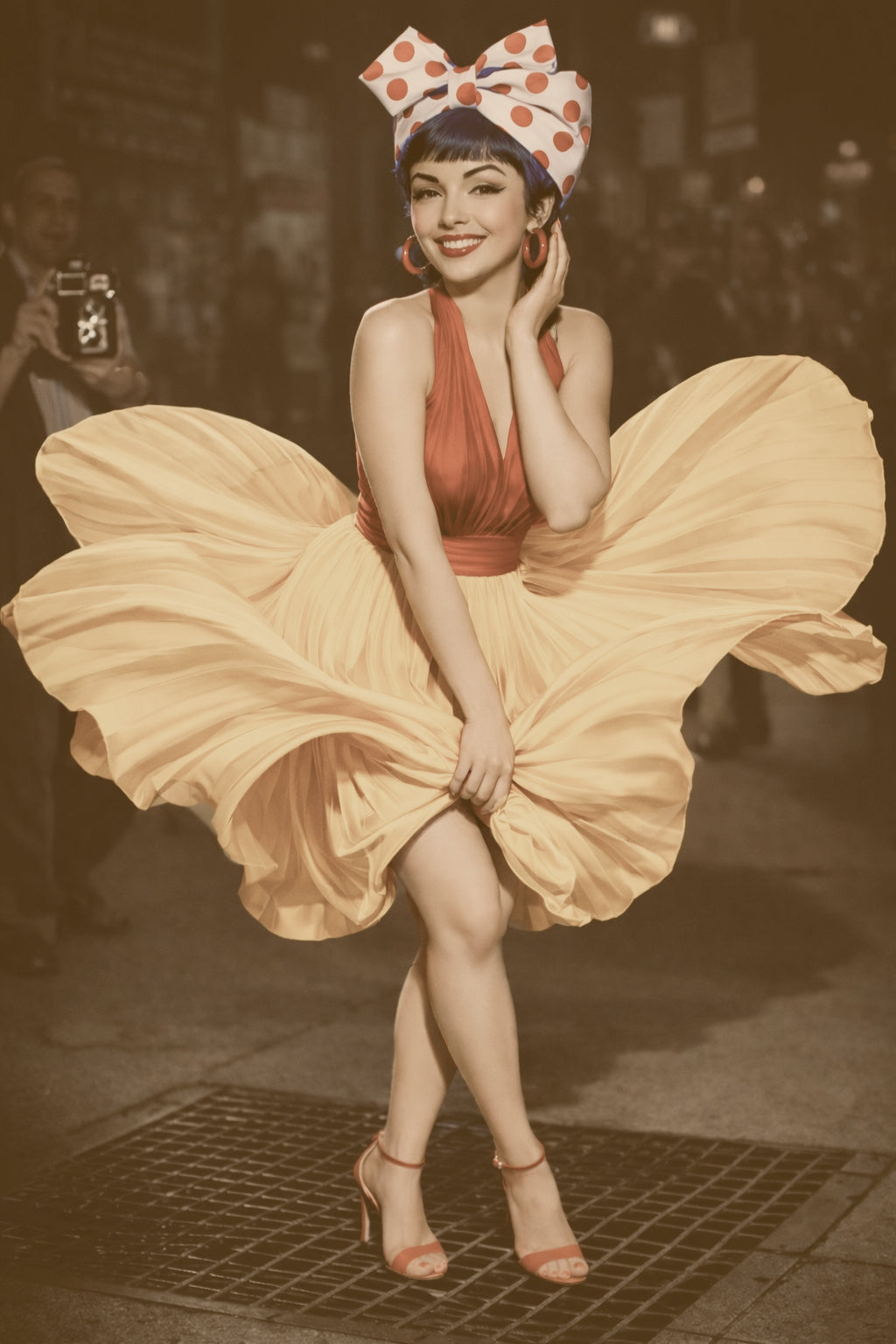 Harina PAN iconic Venezuelan woman in Marilyn Monroe pose — VEZLA Venezuelan American pride collection, cultura venezolana streetwear
