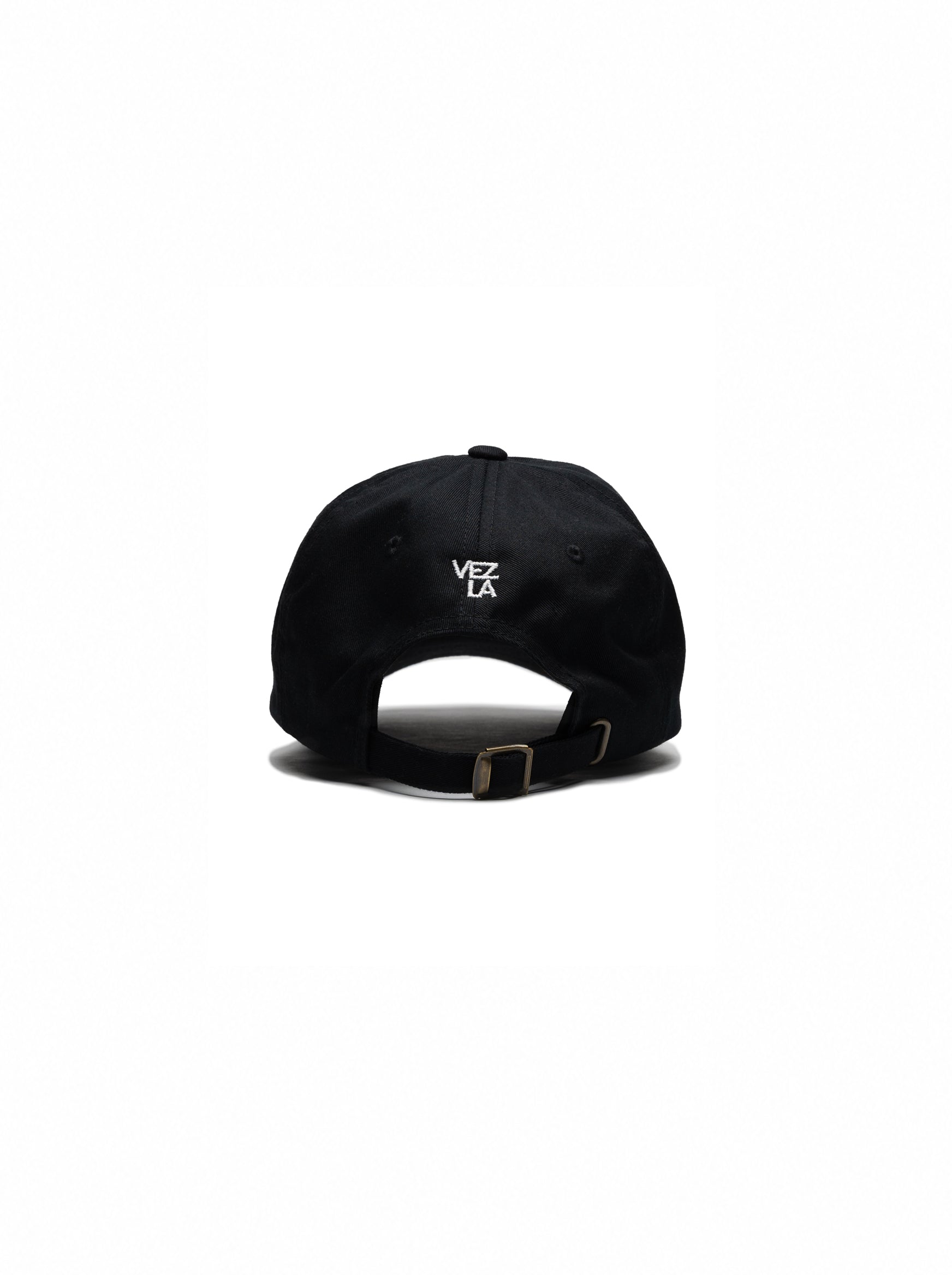 “Que Lacreo” embroidered black dad hat — Venezuelan slang streetwear, back view #color_black
