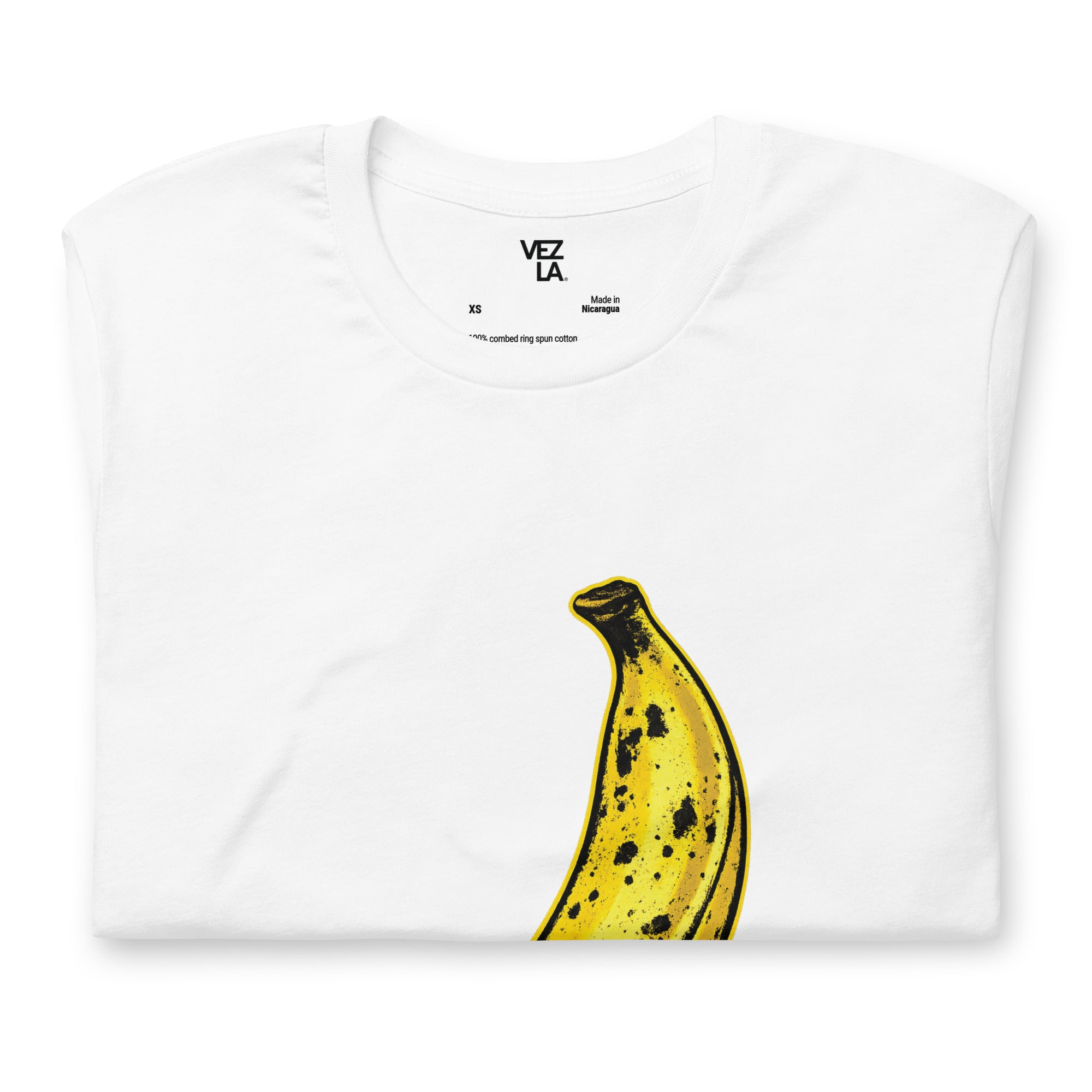“Maduro CDTM” t-shirt in white, folded detail — Venezuelan political humor #color_white