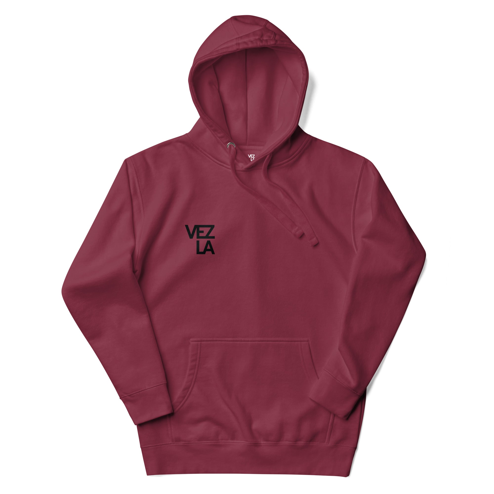 Canserbero “All We Need Is Love” hoodie in maroon, back view — Canserbero merch #color_maroon