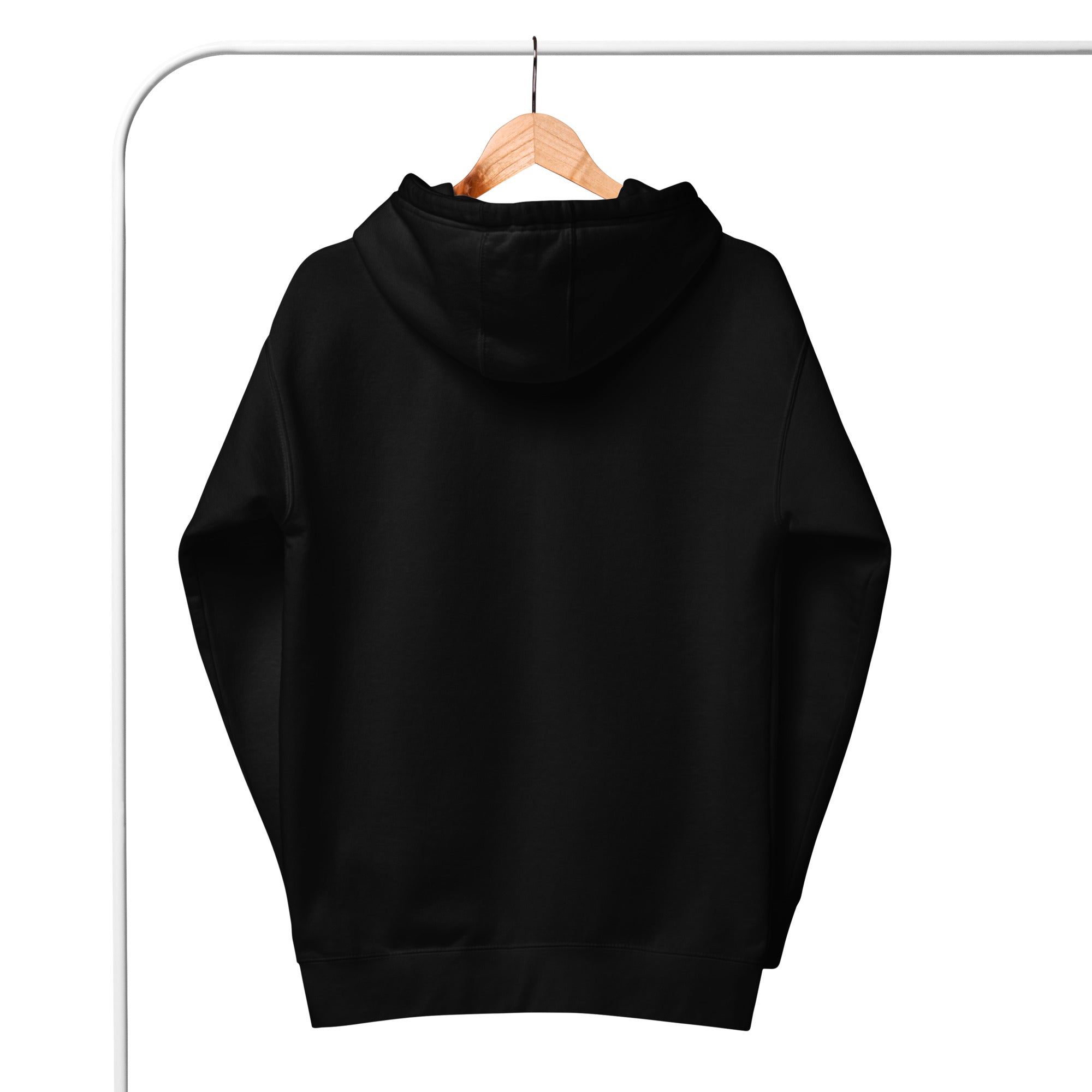 Canserbero “inspirational” quote hoodie in black, back view — Canserbero merch #color_black