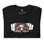 “Never Forget Neomar Lander” tribute t-shirt in black, folded detail — Venezuelan t-shirt #color_black