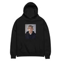 Canserbero portrait hoodie in black, front view — Canserbero merch #color_black
