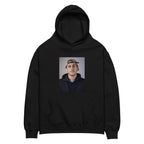 Canserbero portrait hoodie in black, front view — Canserbero merch #color_black