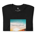 Canserbero “inspirational” quote t-shirt in black, folded detail — Canserbero merch #color_black