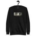 “Patria, Capitalismo y Vida” premium sweatshirt in black, front view — Venezuelan political humor #color_black