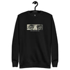 “Patria, Capitalismo y Vida” premium sweatshirt in black, front view — Venezuelan political humor #color_black