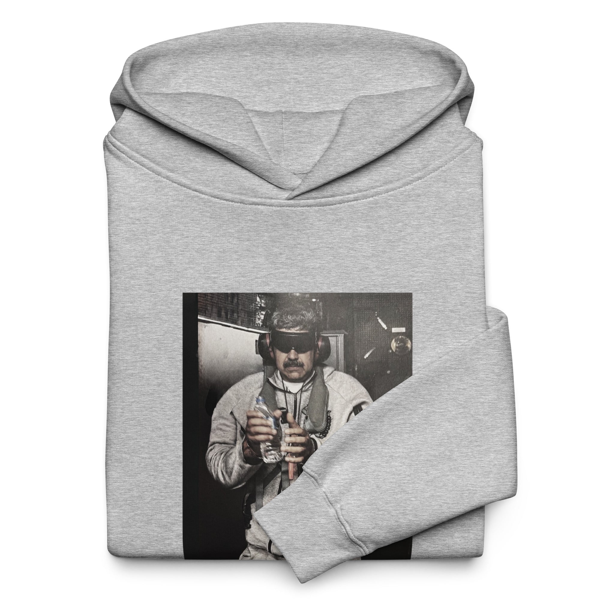 January 3rd 2026 oversized hoodie in athletic heather, folded detail — ropa venezolana #color_athletic_heather