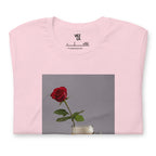 “Hopeless, not heartless” t-shirt in soft pink, folded detail — Venezuelan streetwear #color_soft_pink