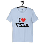 “I ❤ VZLA” I Love Venezuela t-shirt in baby blue, front view — ropa venezolana #color_baby_blue