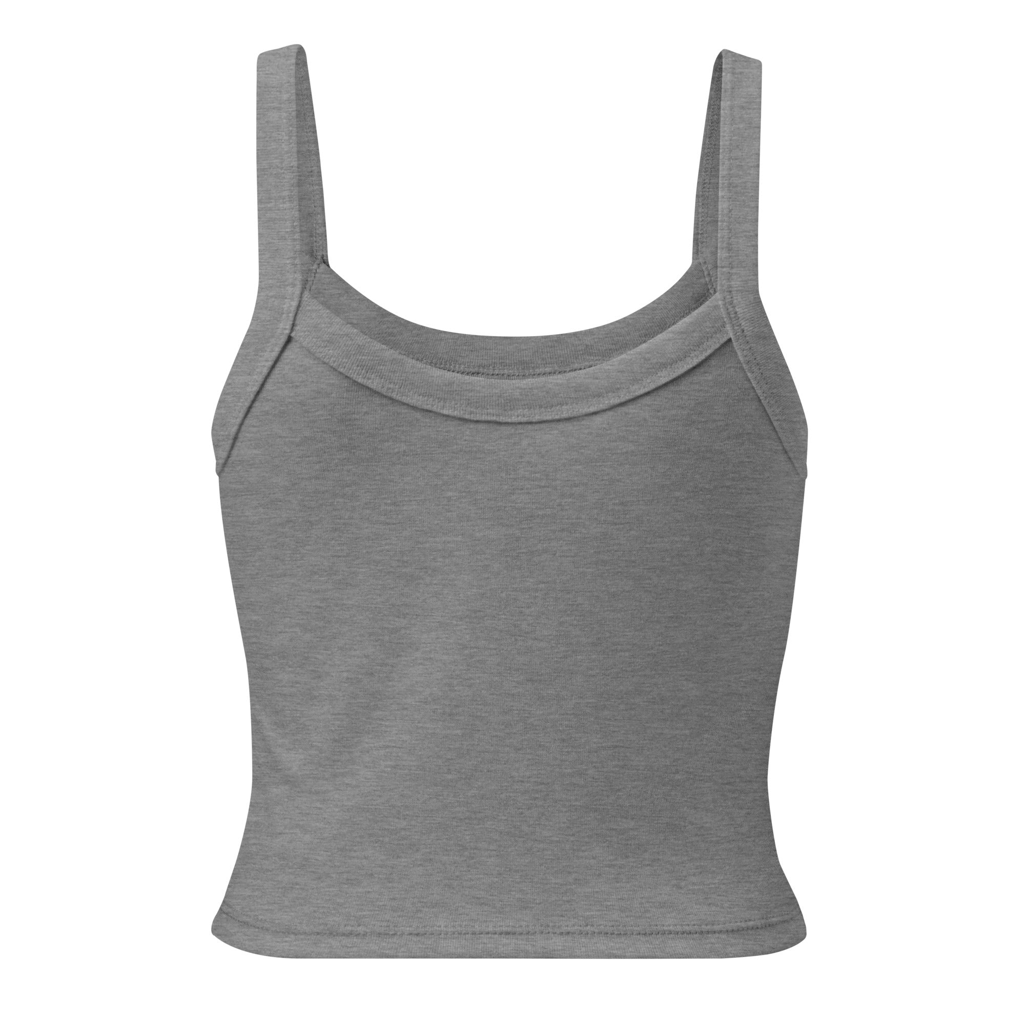 “I ❤ VZLA” I Love Venezuela women's micro-rib tank in athletic heather, back view — ropa venezolana #color_athletic_heather